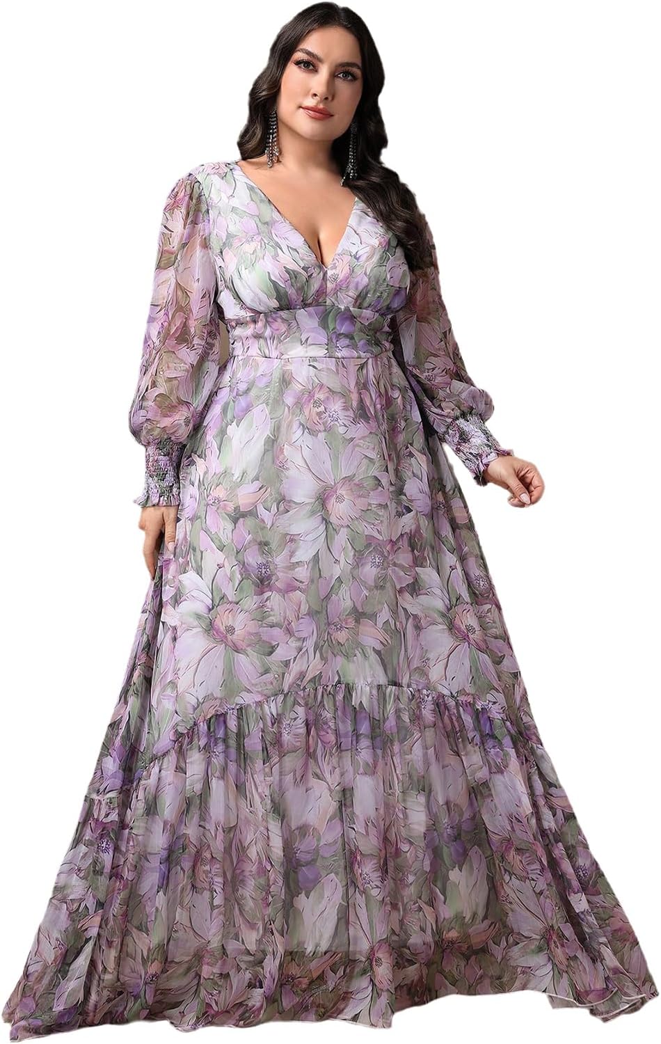 Plus Size Womens Floral Print Maxi Dress for Every Occasion