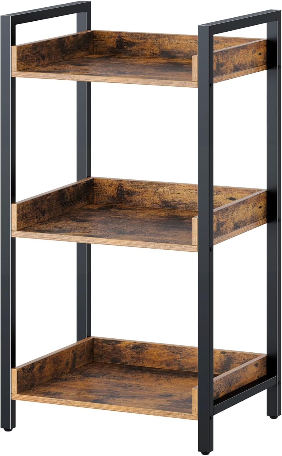 Rolanstar 3-Tier Narrow Corner Bookshelf for Stylish Storage