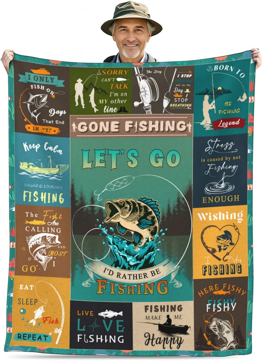 Unique Fishing Blanket 50 X 60