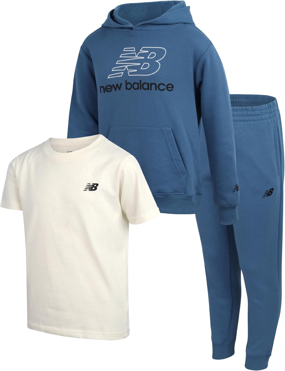 New Balance Boys Jogger Set - 3 Piece Athletic Outfit for Kids
