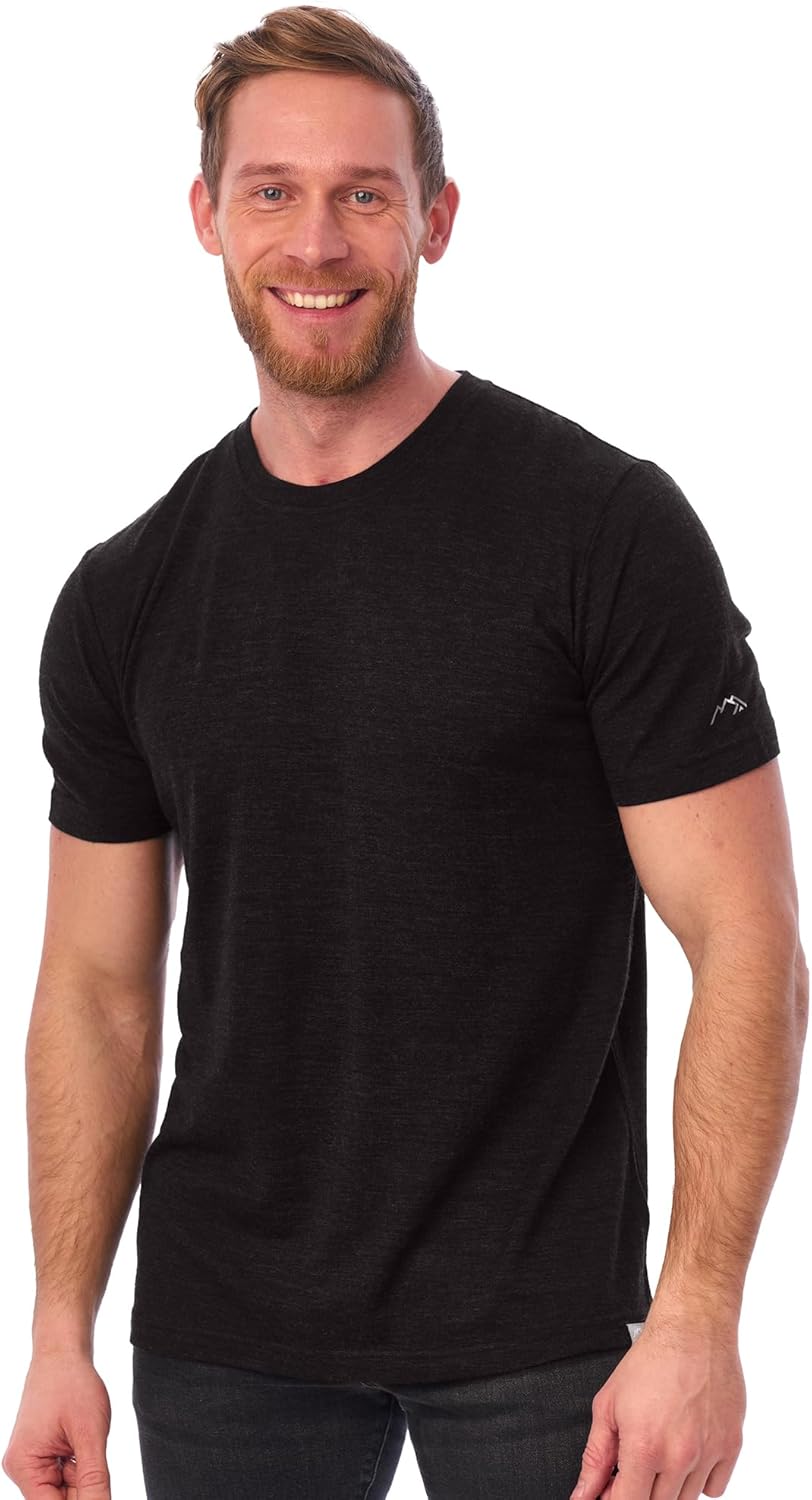 Merino Wool T-Shirt for Men - Lightweight Base Layer Comfort