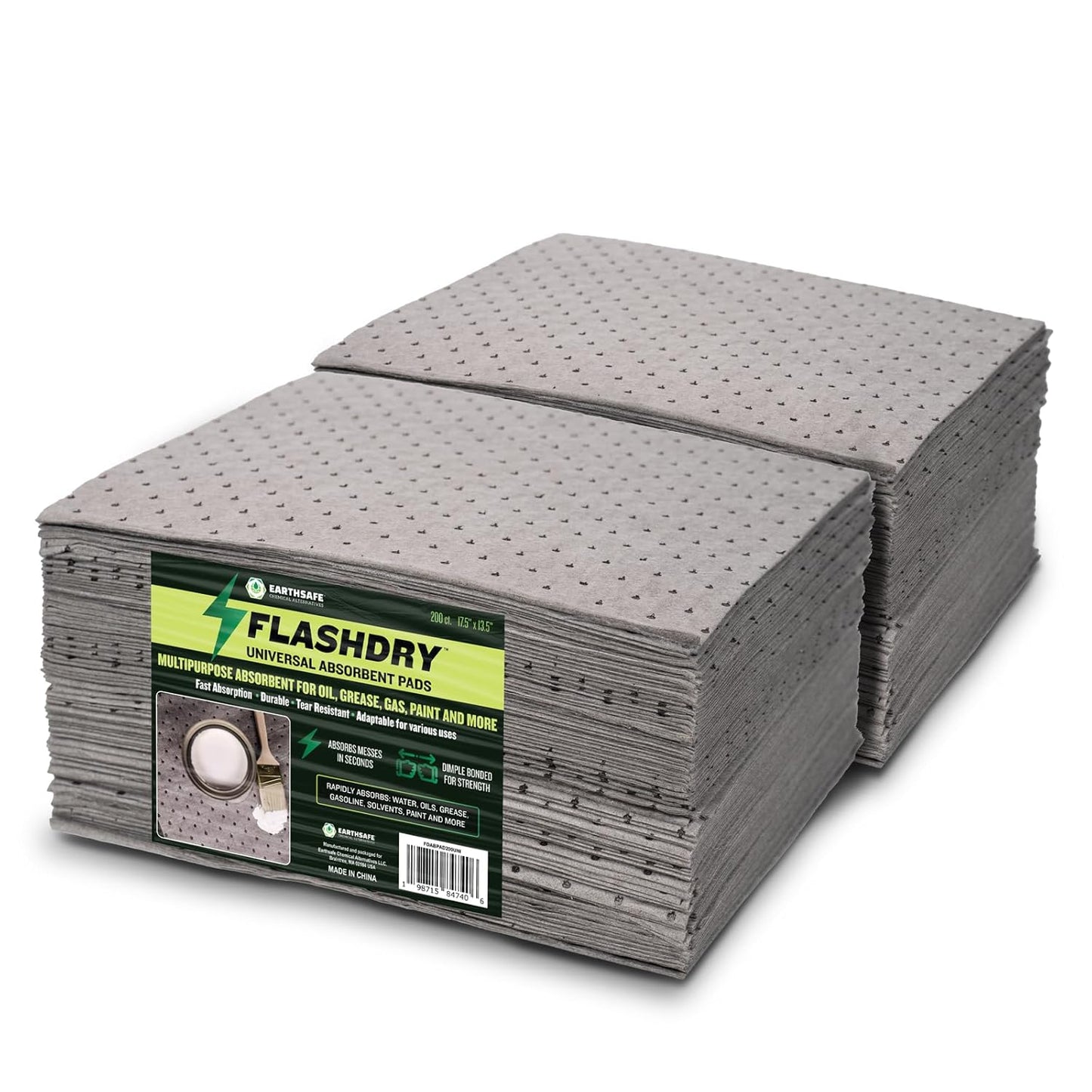 FlashDry Universal Spill Absorbent Pads for All Liquid Types