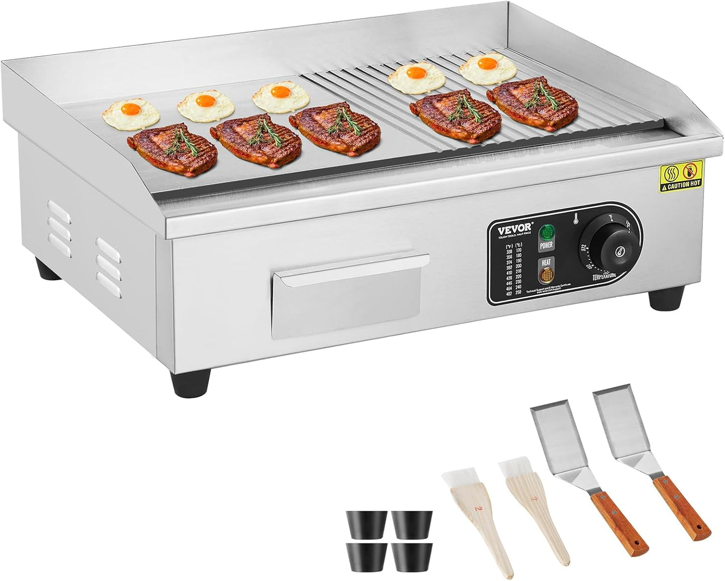 VEVOR Commercial Electric Griddle for Home and Restaurant Use