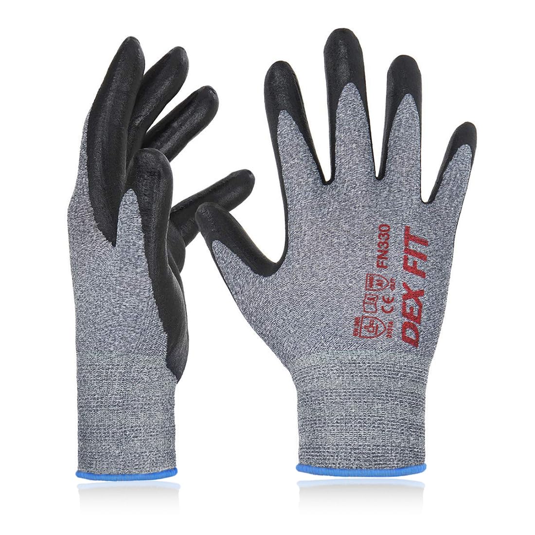 DEX FIT Nitrile Coated Work Gloves FN330 for Tough Jobs