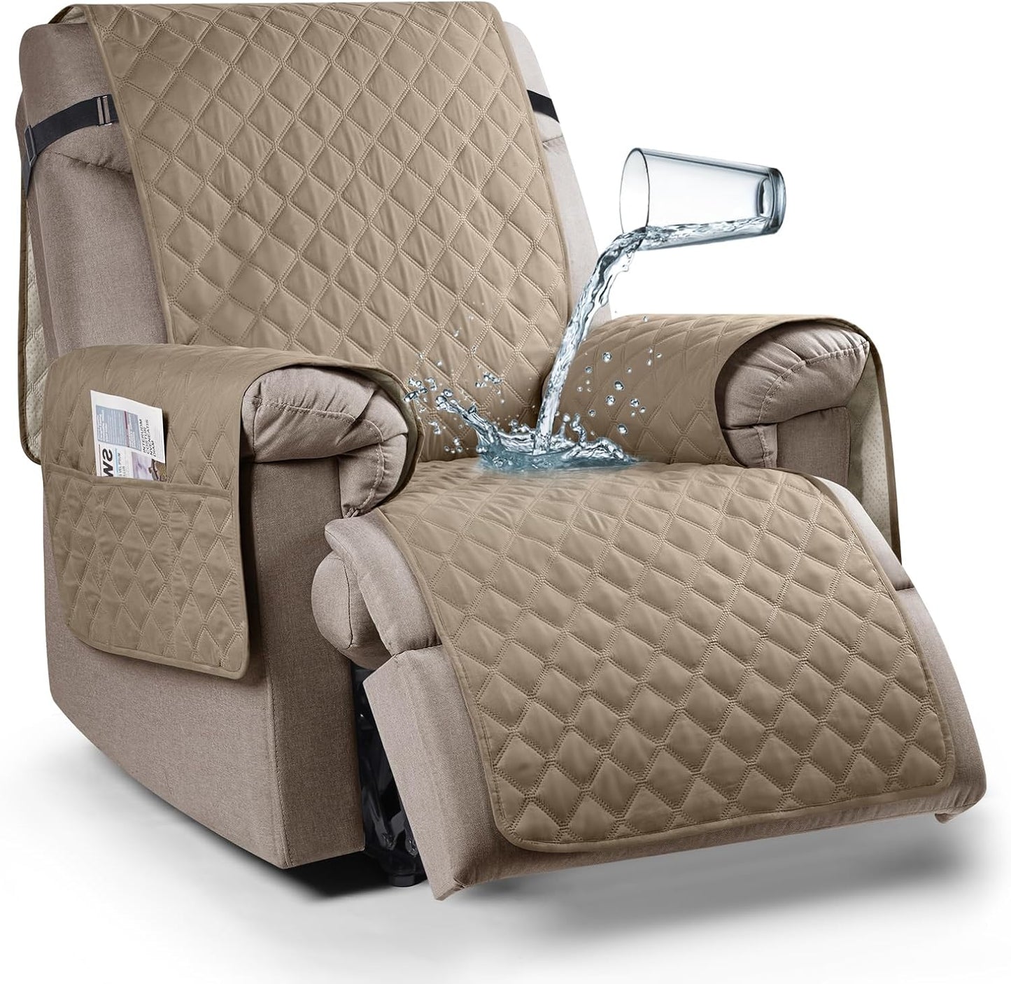 Ruaozz Waterproof Recliner Chair Cover for Pets and Kids