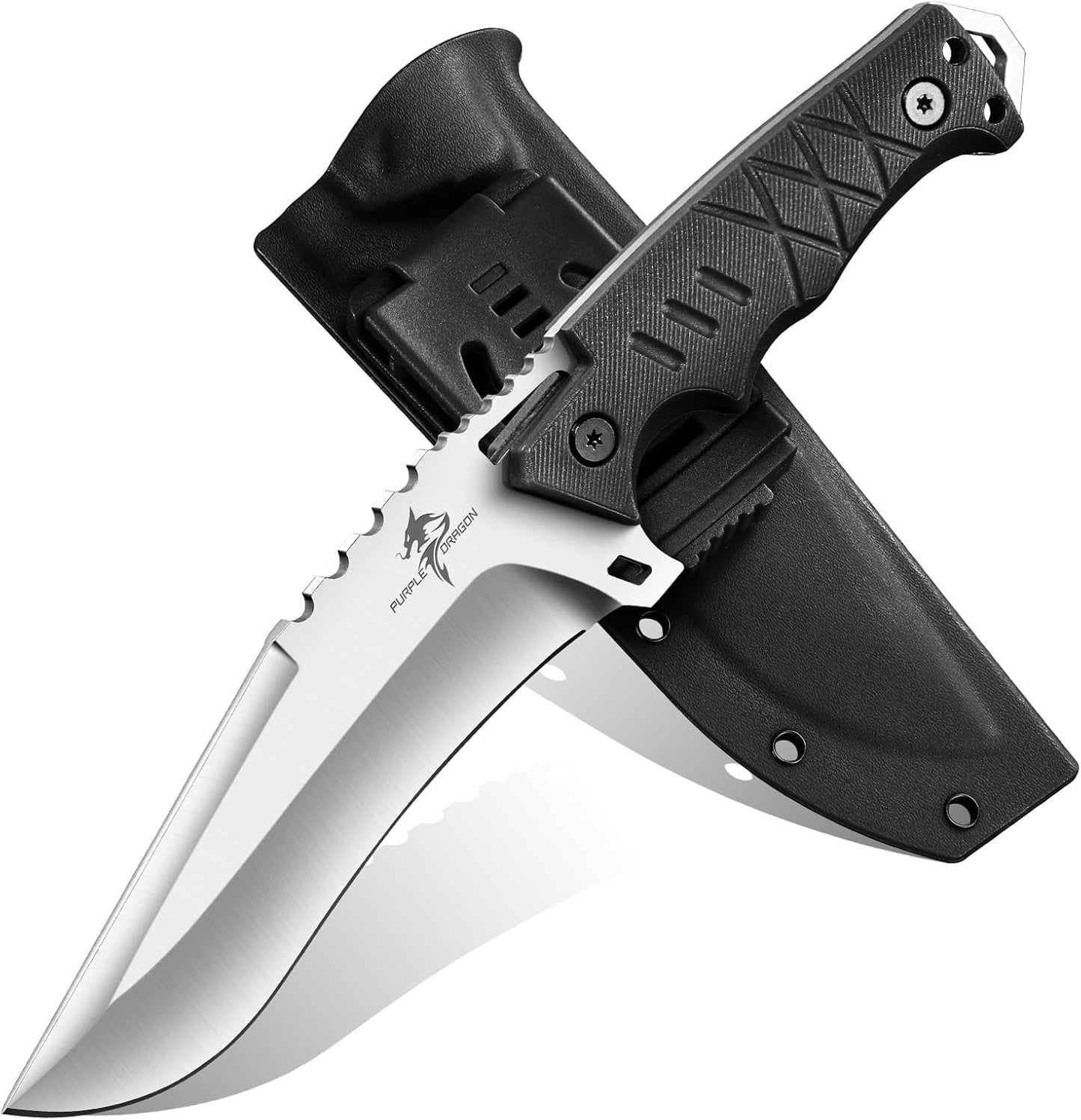 Purple Dragon Tactical Knife D2 Steel for Camping and Survival