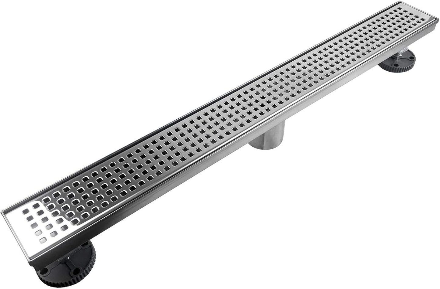 Neodrain Chrome 24-Inch Linear Shower Drain with Grate Design