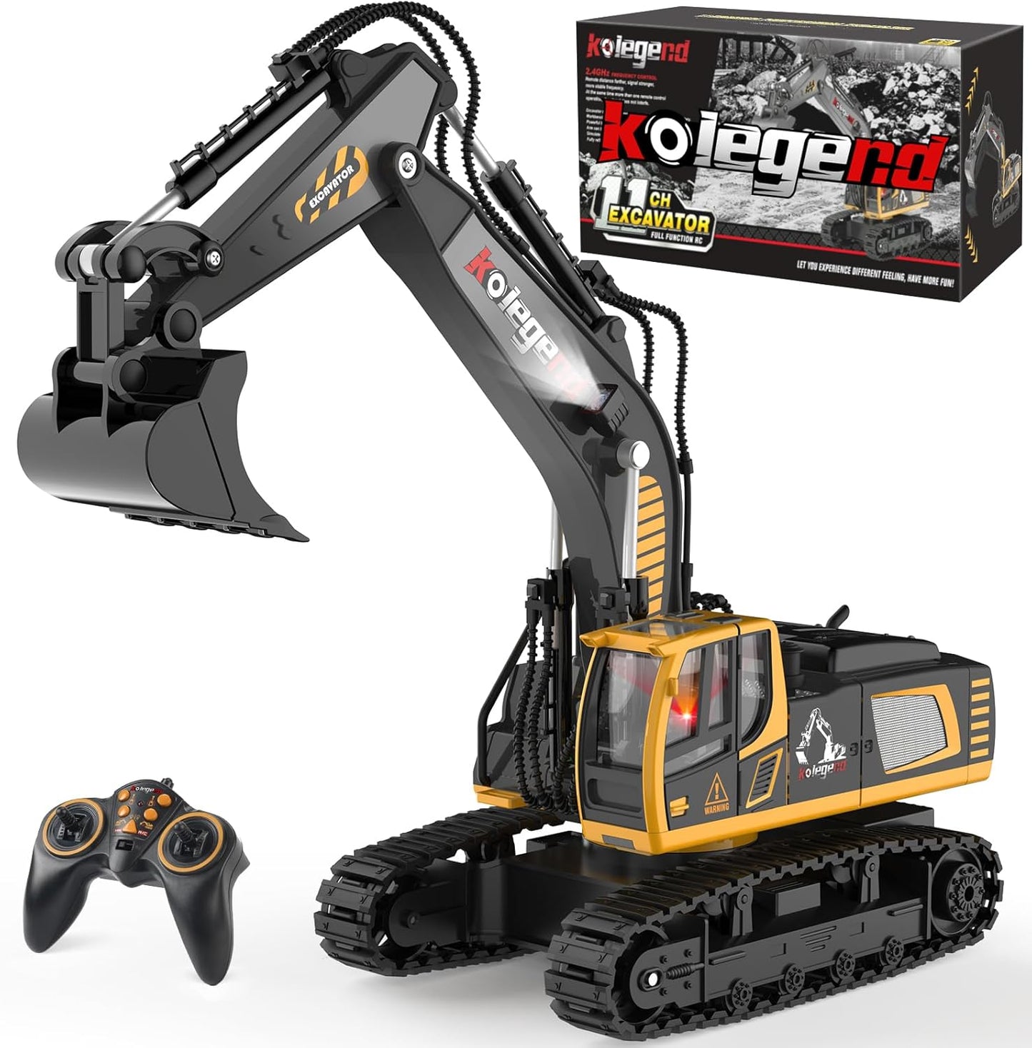 Remote Control Excavator Toy for Kids - 16 Inch Fun