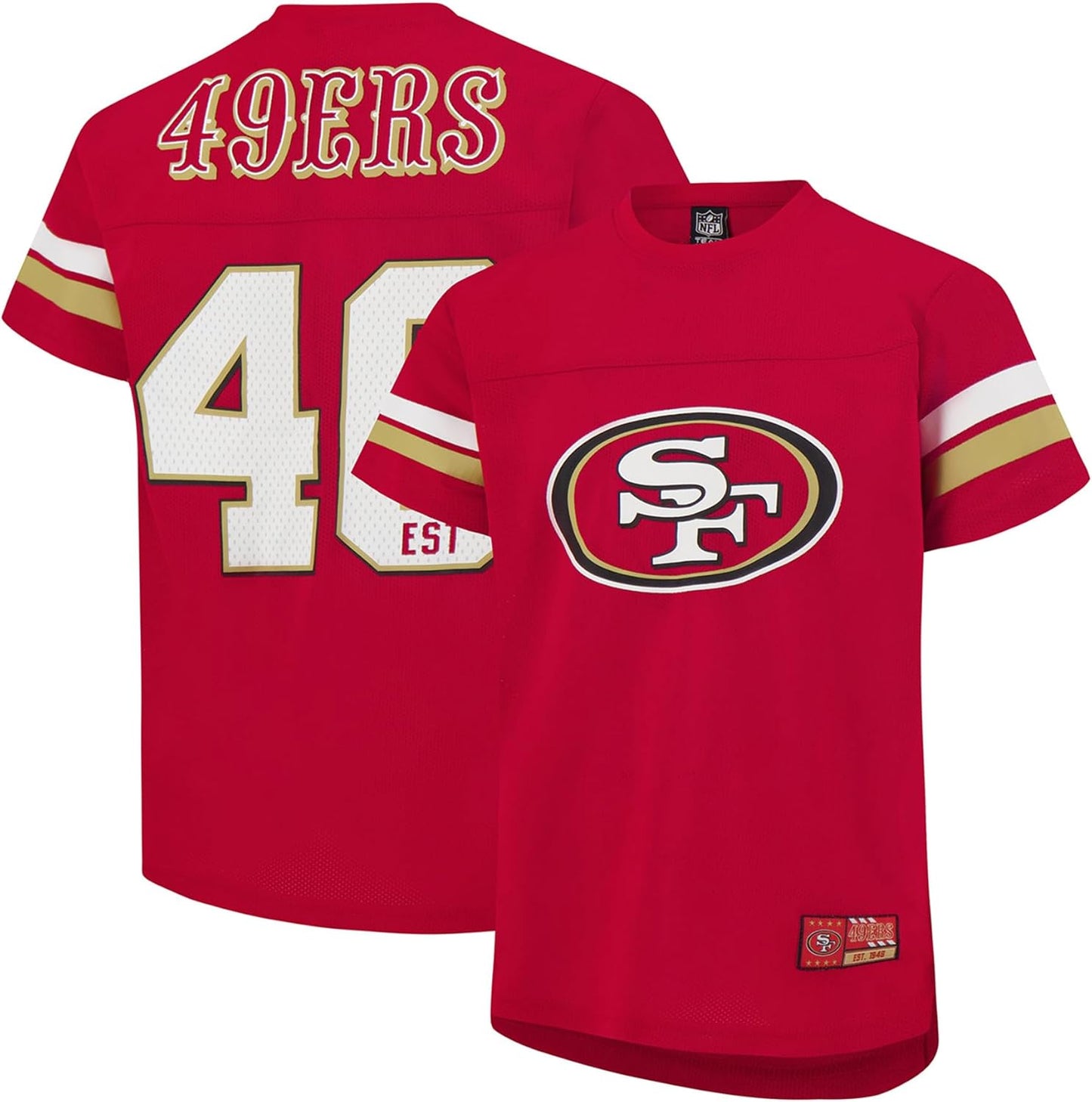 Ultra Game NFL Boys Mesh Vintage Jersey Tee Shirt for Fans