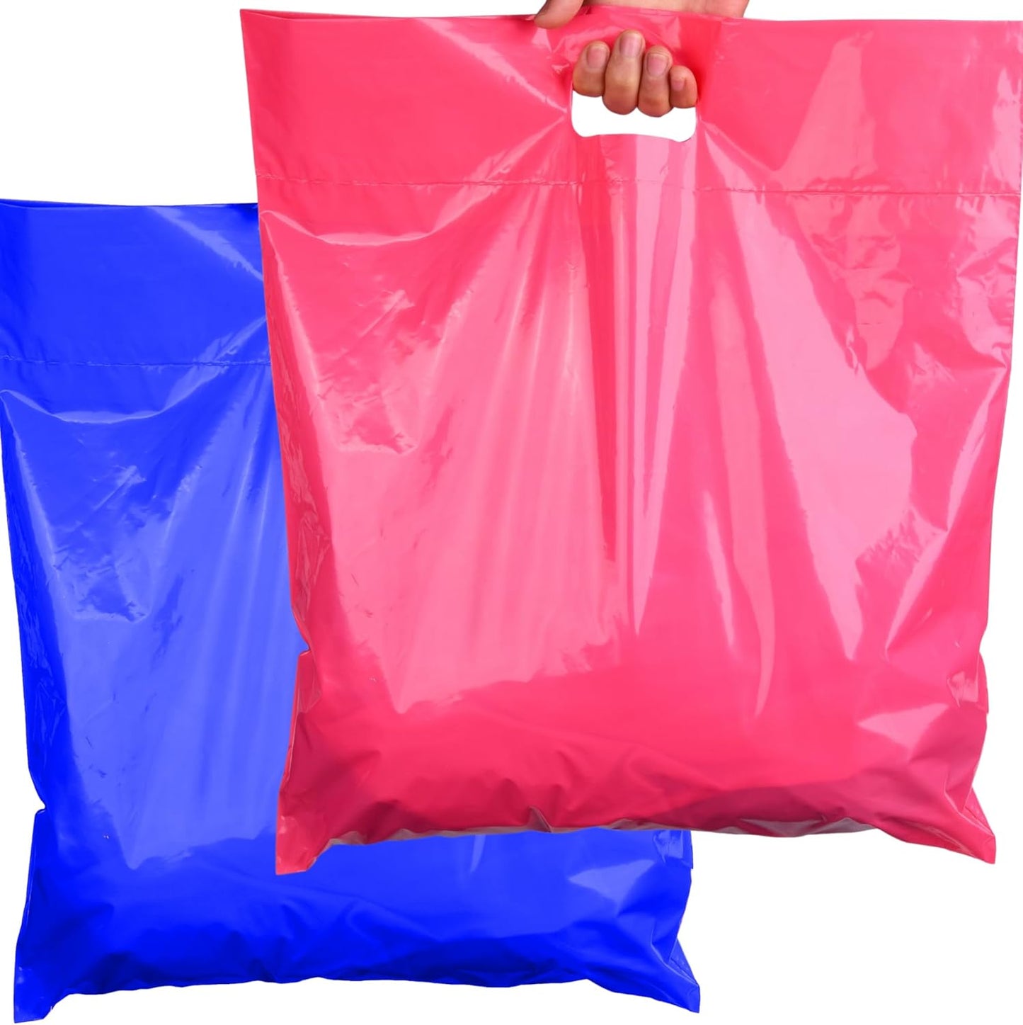 Plastic Shopping Bags for Small Business - Extra Large 16x18 Bags