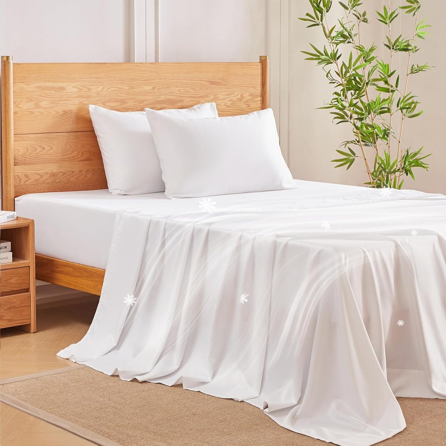 Cooling King Size Sheets Set for Hot Sleepers - Soft & Silky