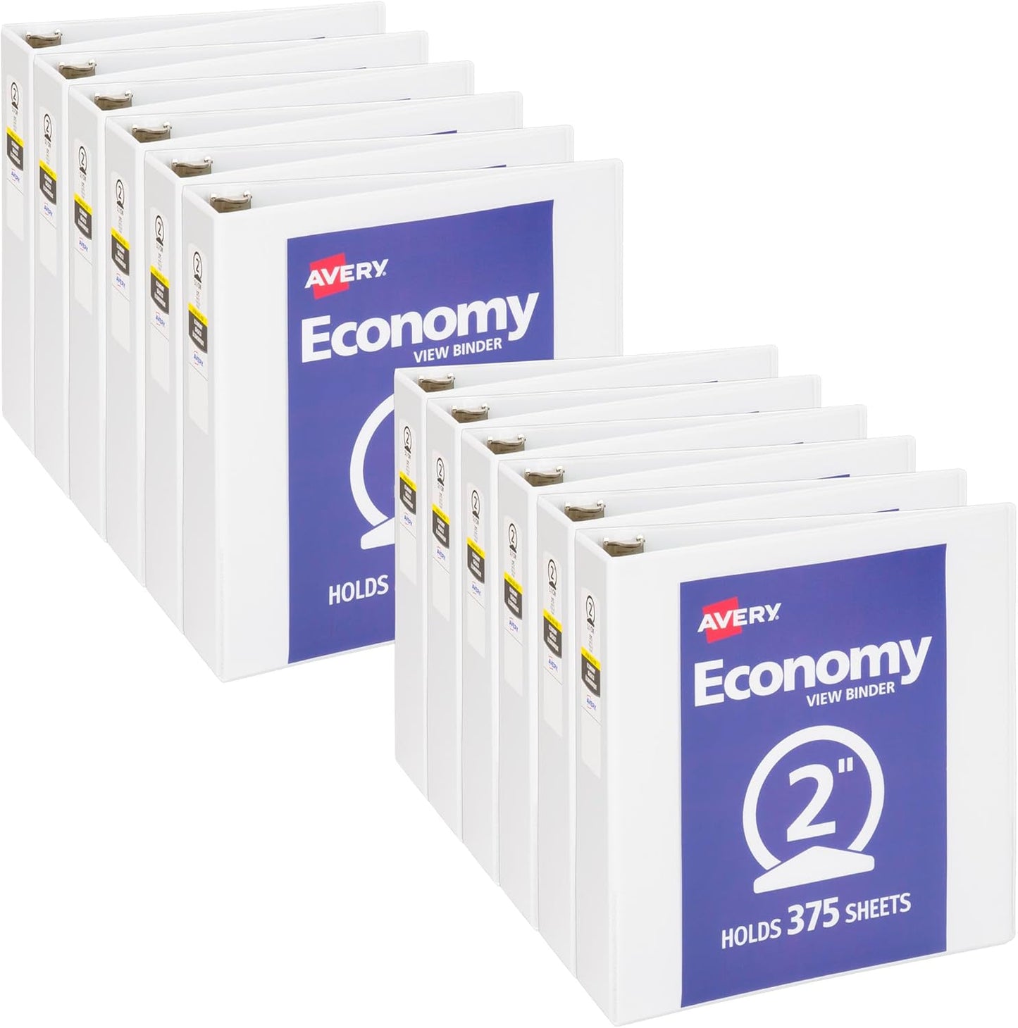 Avery Economy View 3 Ring Binders with 2 Inch Round Rings