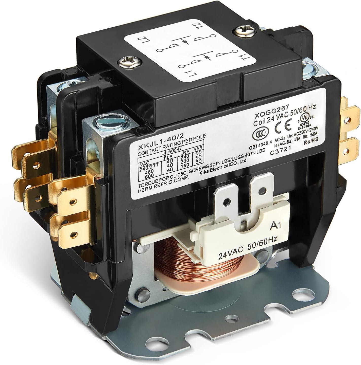 Reliable 40A 24V AC Contactor | Haoguo Heavy Duty