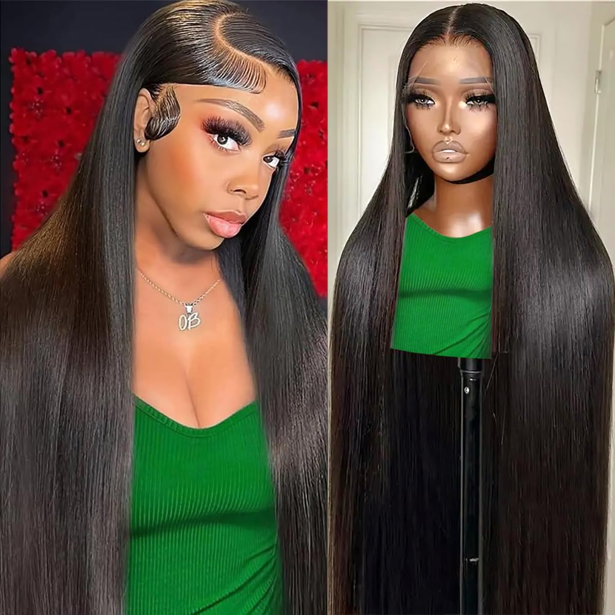 28 Inch 13x6 Straight Lace Front Wigs Human Hair for Women