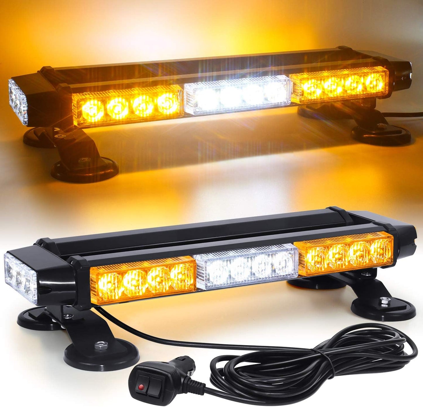 LINKITOM LED Strobe Flashing Light Bar for Vehicle Safety