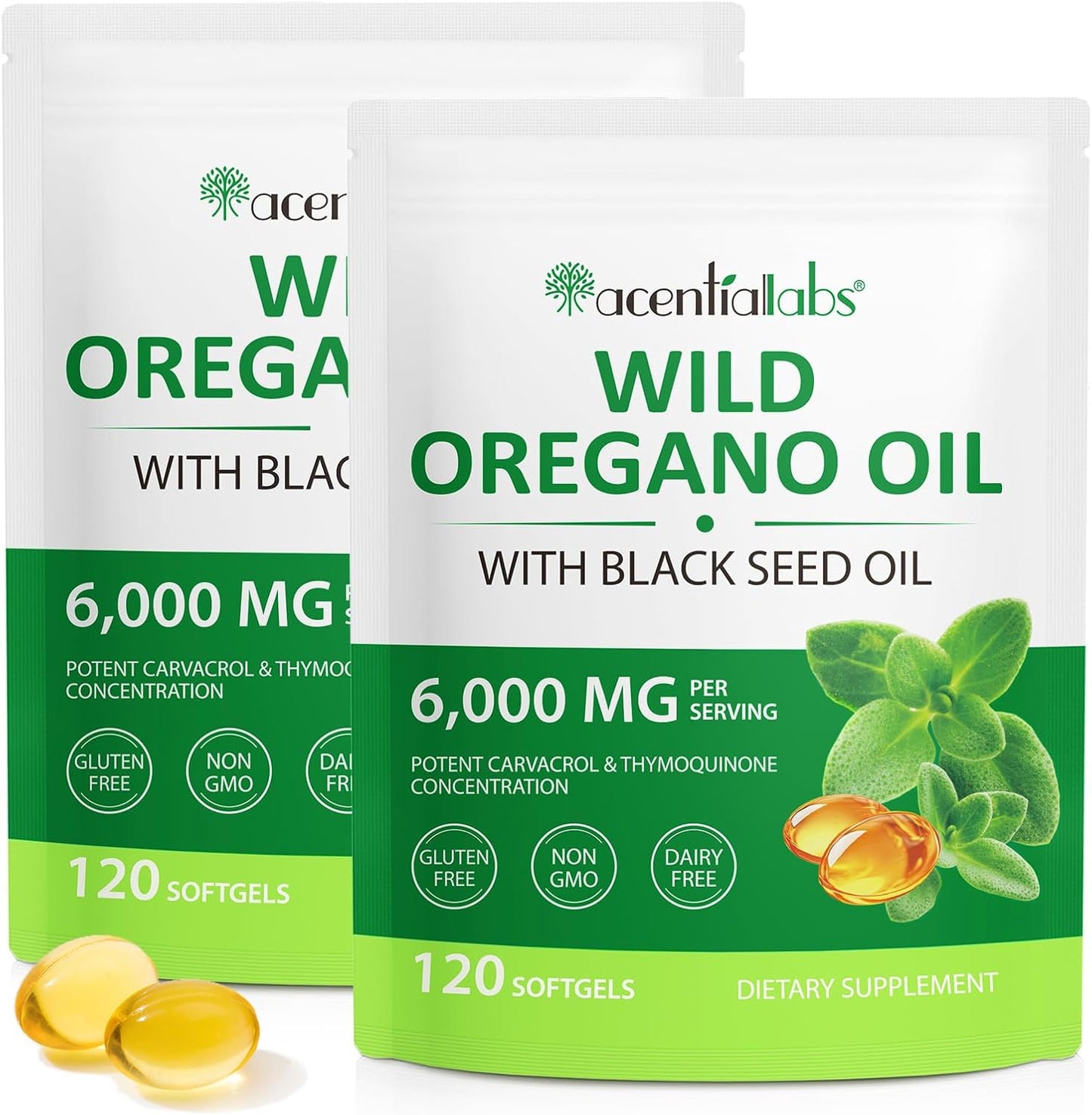 Organic Oregano & Black Seed Softgels 240ct