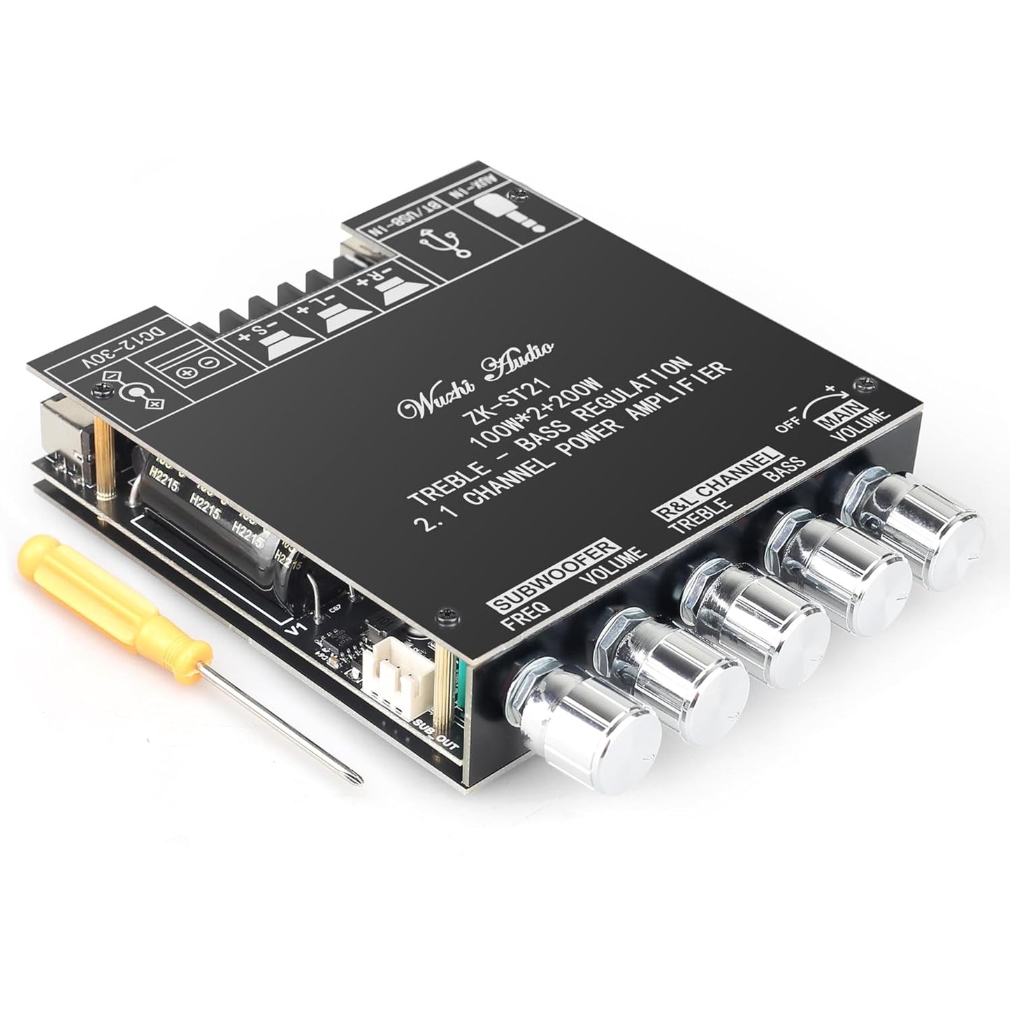ZK-ST21 Bluetooth Amplifier Board with Subwoofer and Control