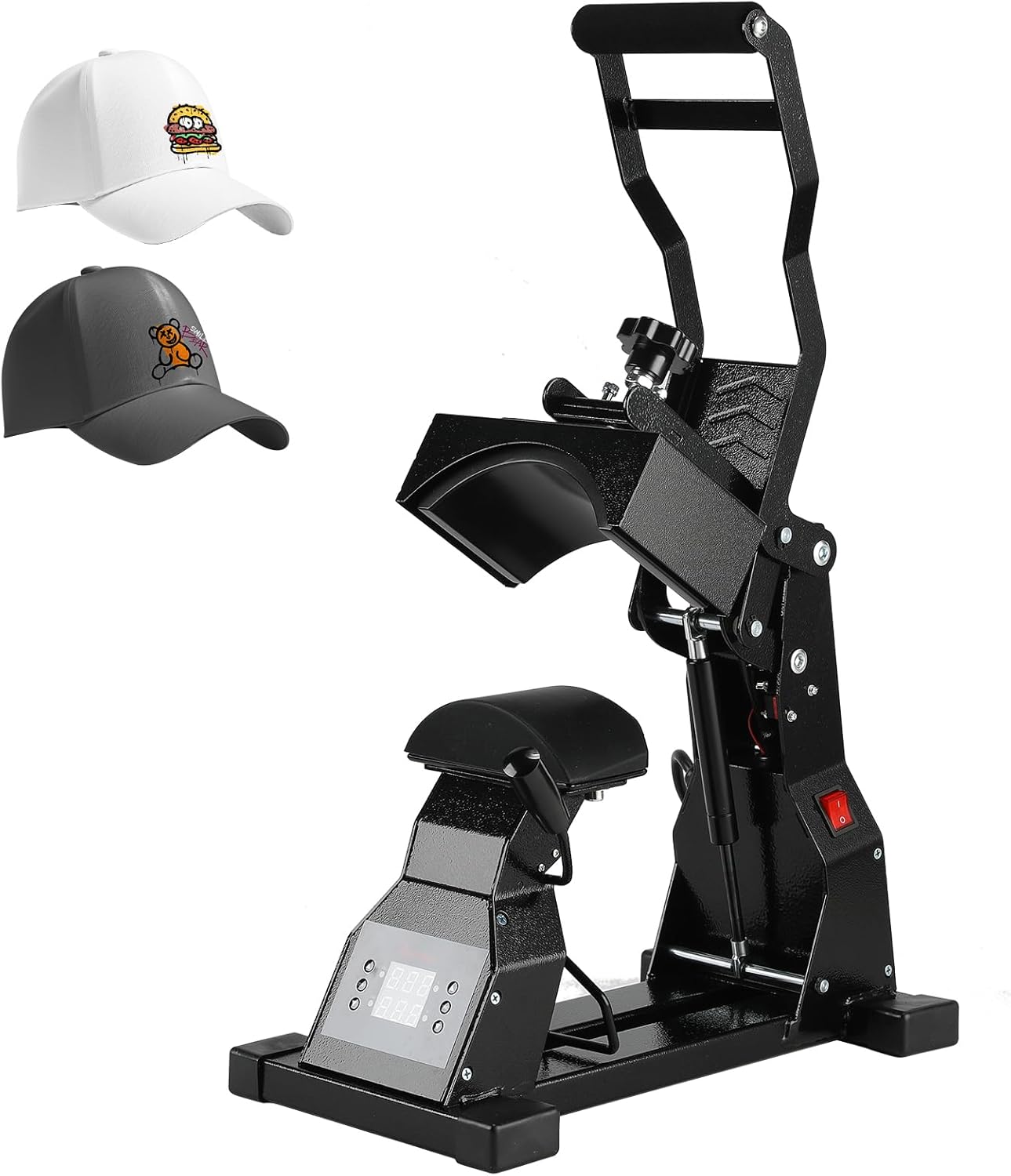 Hat Heat Press Machine for Caps with Interchangeable Platens