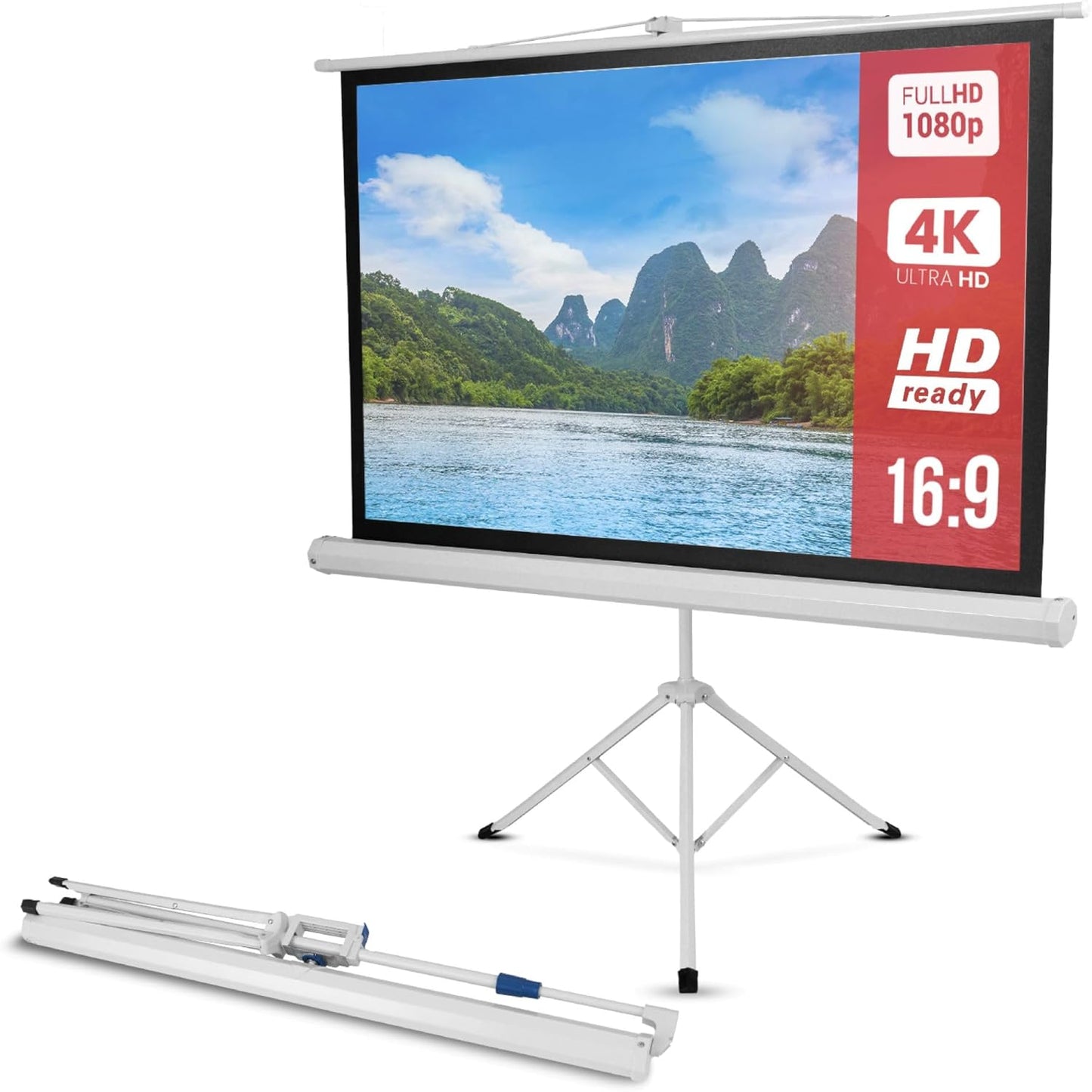 Portable 50 Projector Screen: Lightweight & Durable