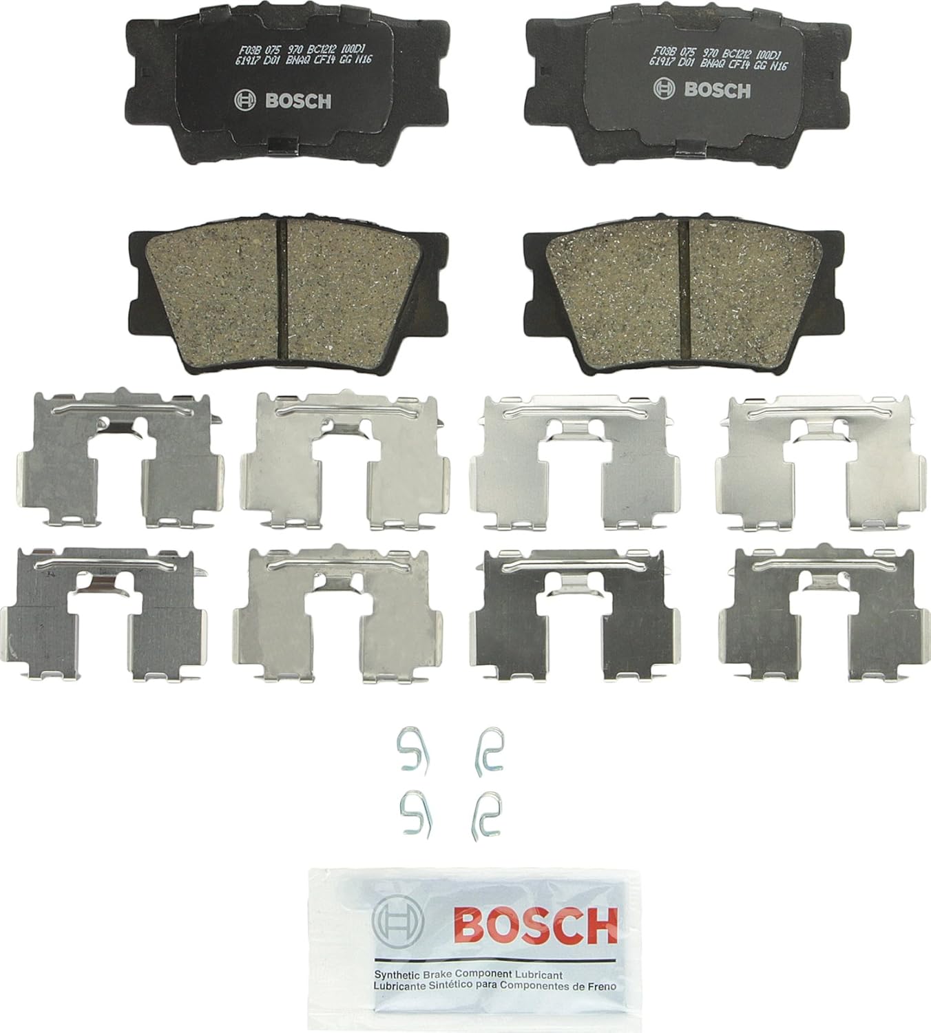 BOSCH BC1212 QuietCast Premium Ceramic Brake Pad Set for Lexus