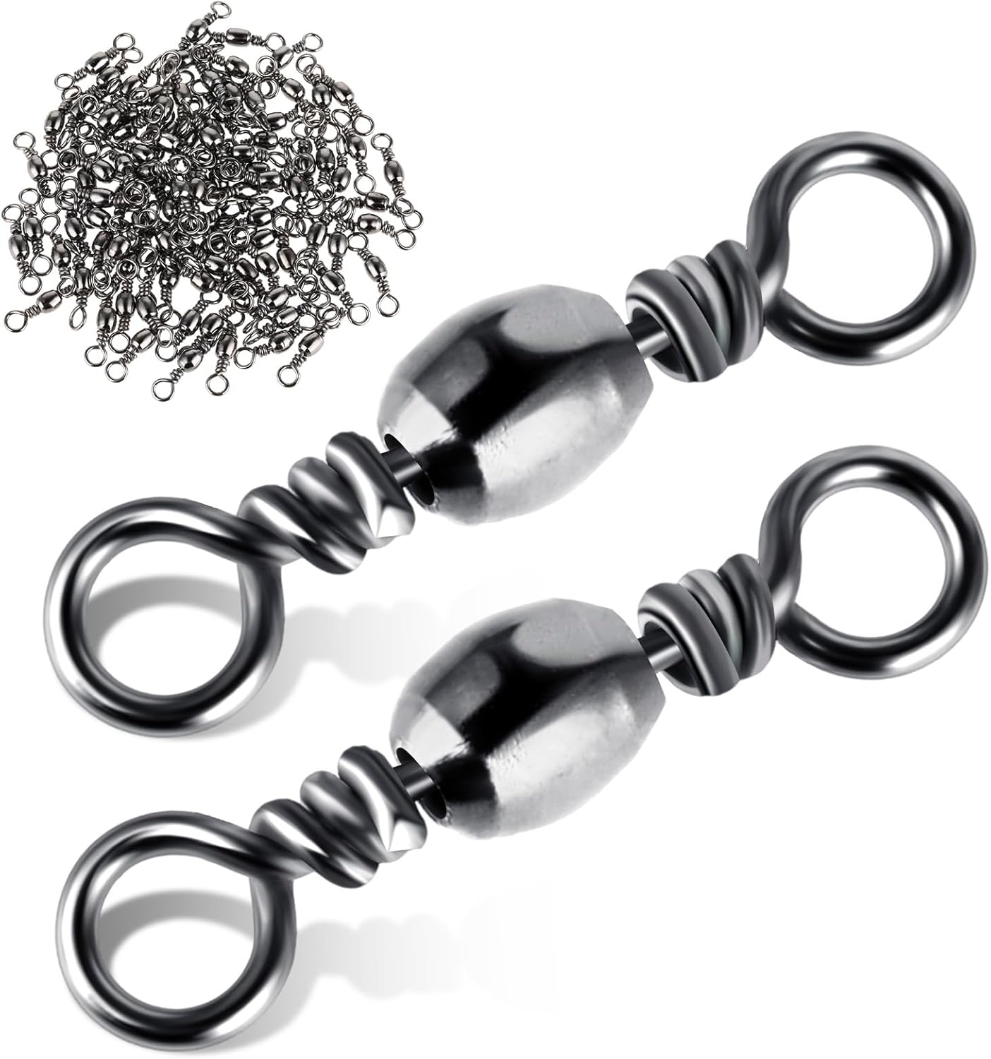 Strong Steel Fishing Swivels x100 - TIESOME