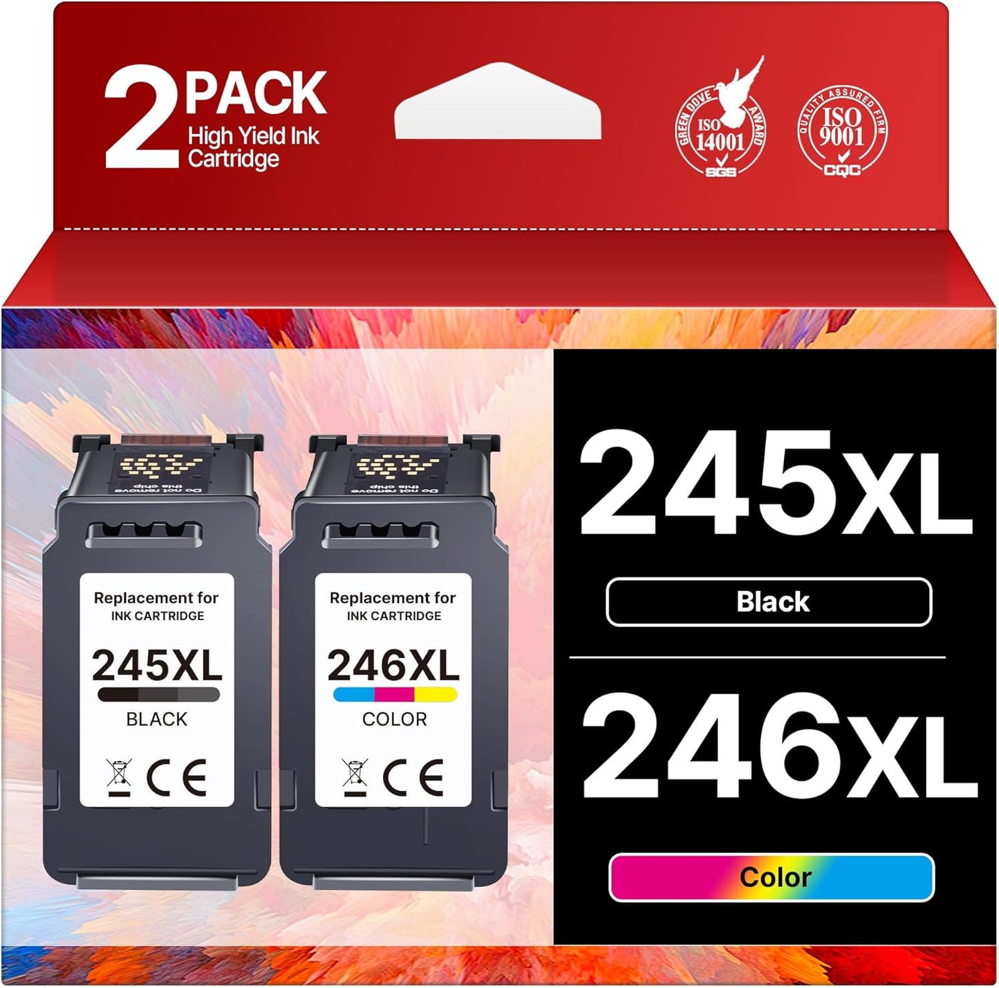 High Capacity PG-245 XL/CL-246 XL Combo Pack for Canon Printers