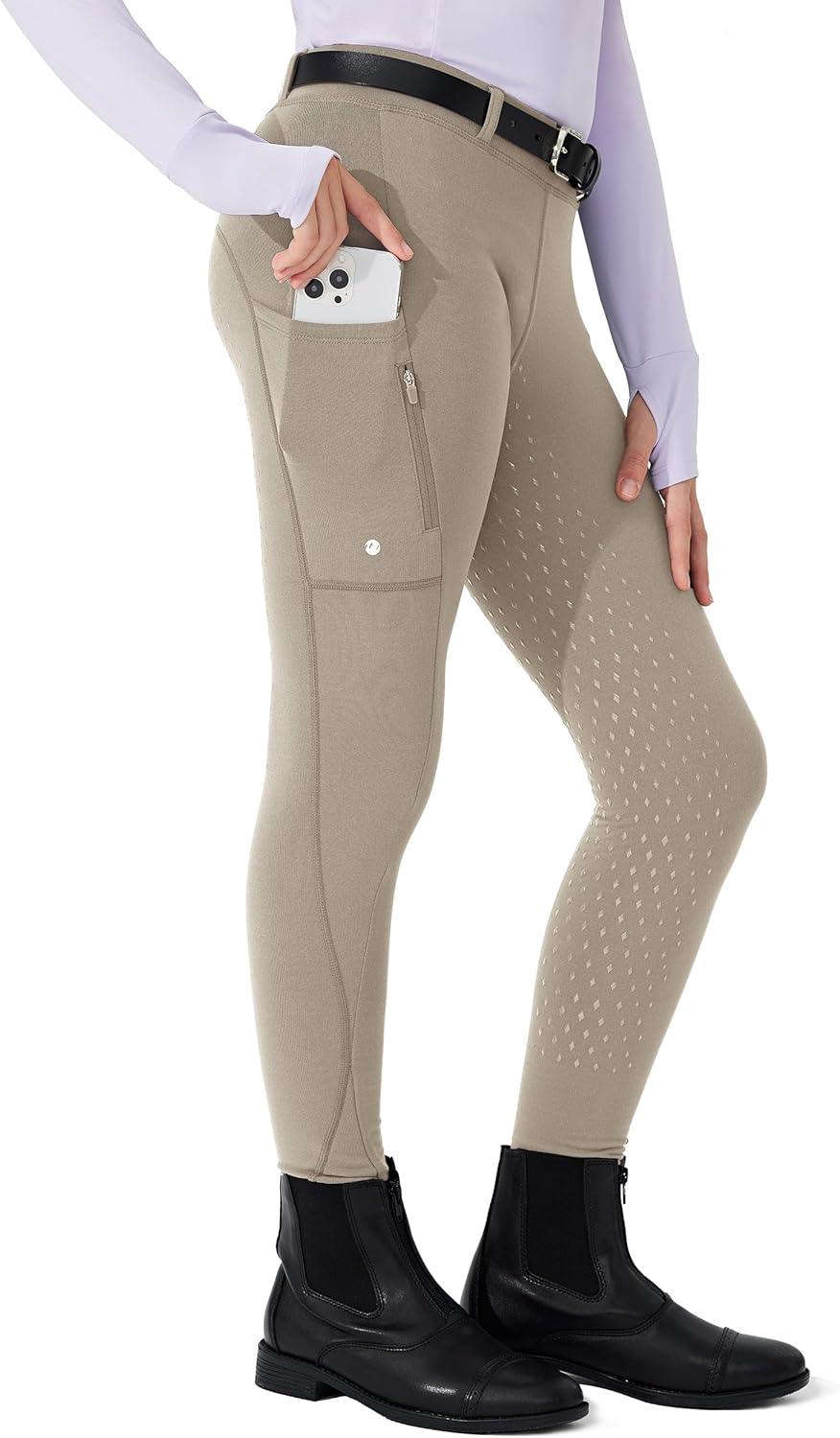 Willit Girls Fleece Horse Riding Pants for Winter Riding Comfort