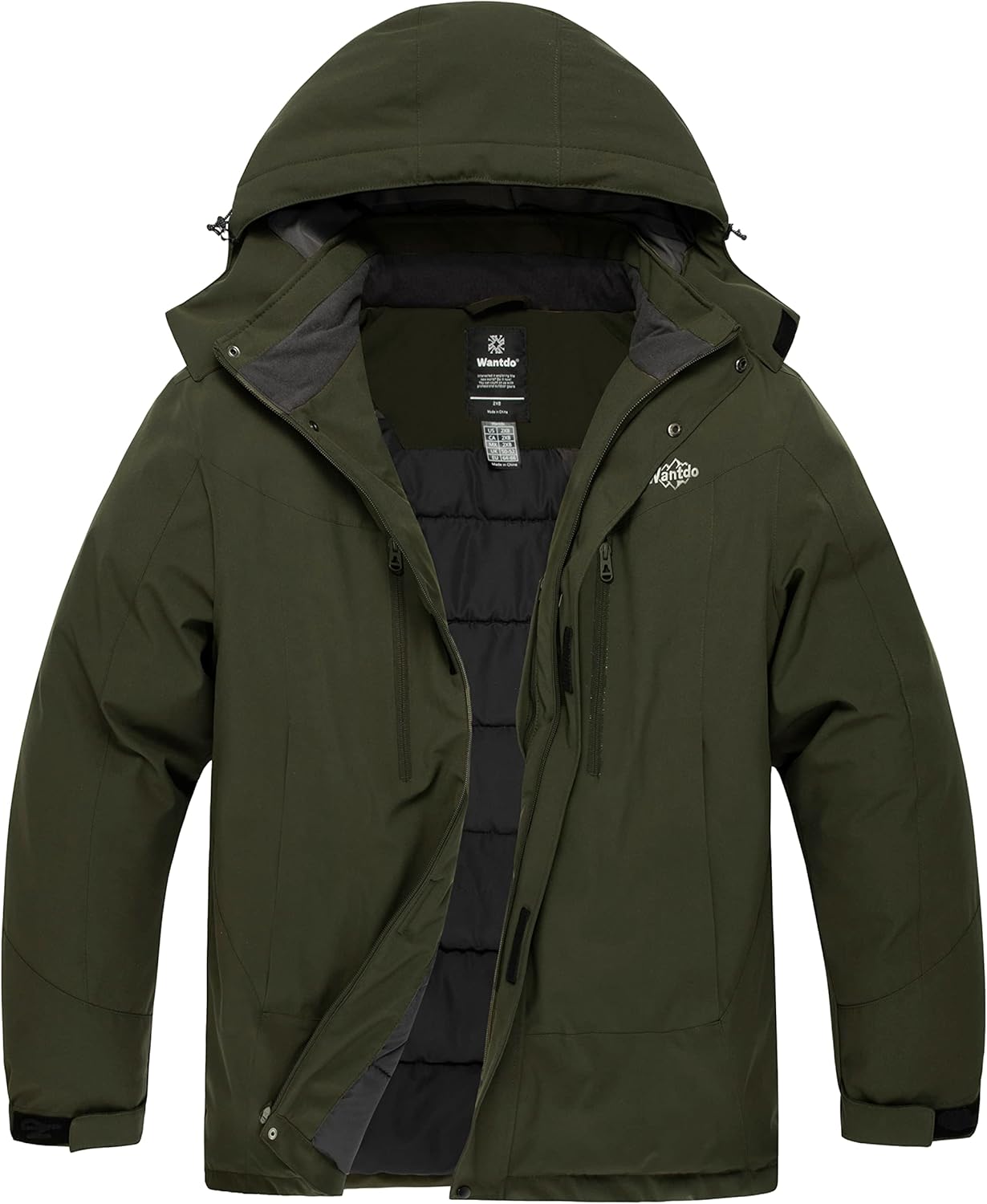 Wantdo Men's Big and Tall Ski Jacket for Winter Adventures