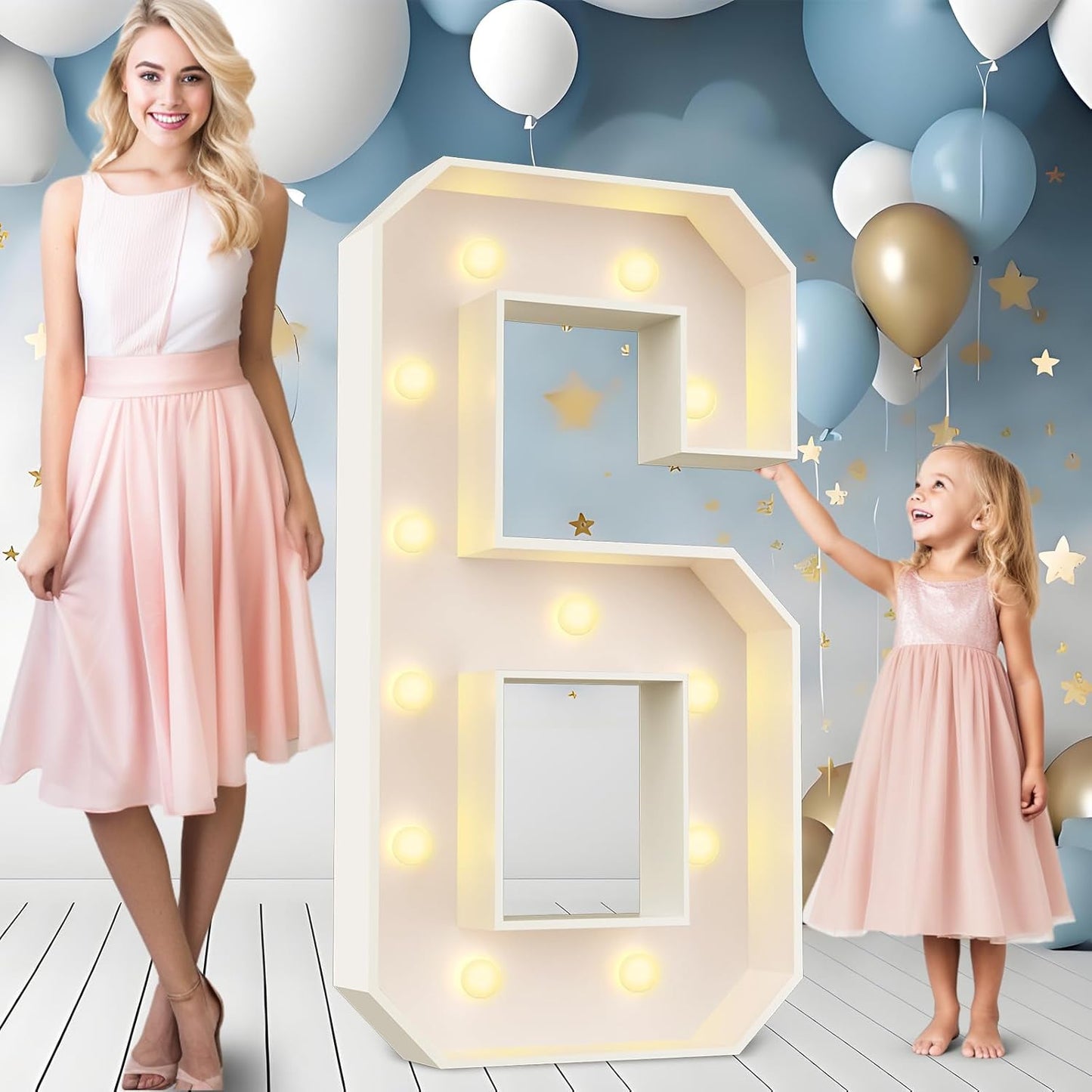 4FT Light Up Numbers for Party Decoration - Perfect for Events