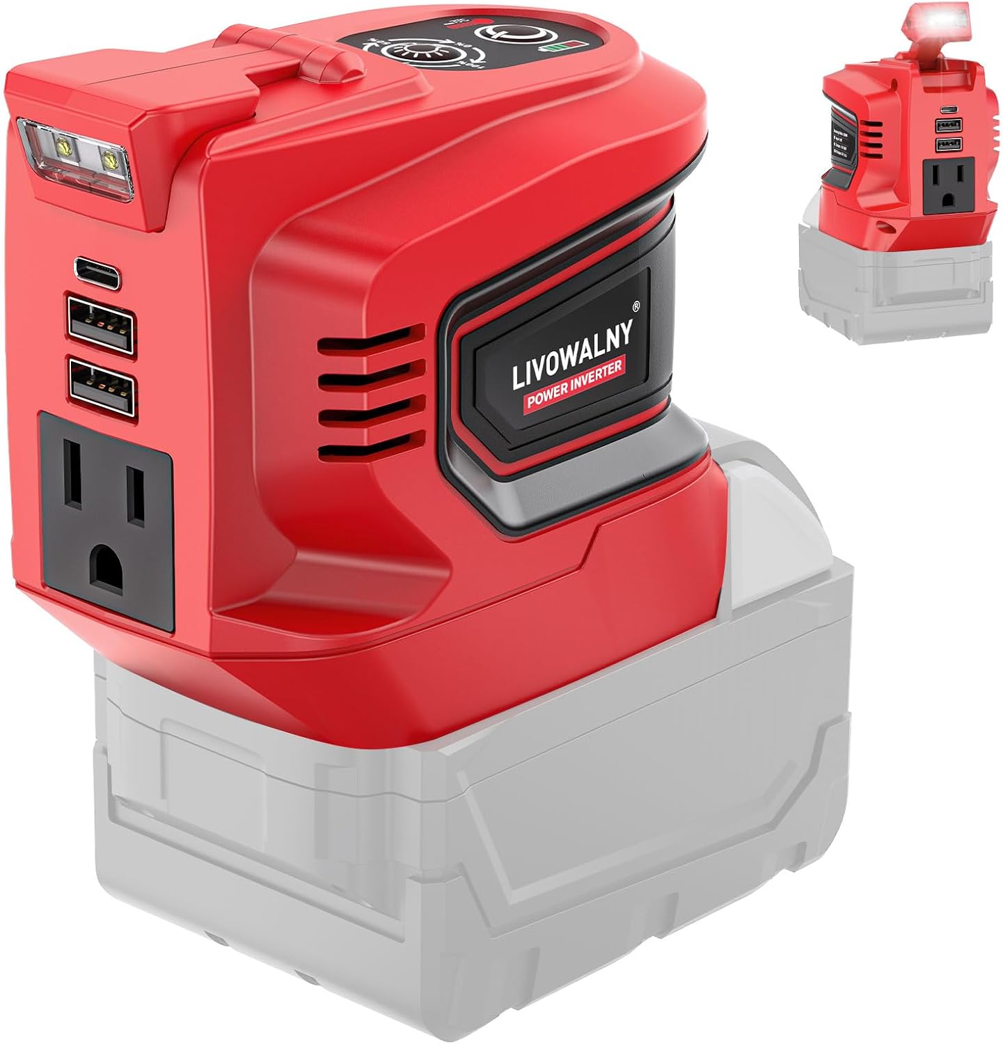 200W Power Inverter for Milwaukee Batteries - Portable Generator