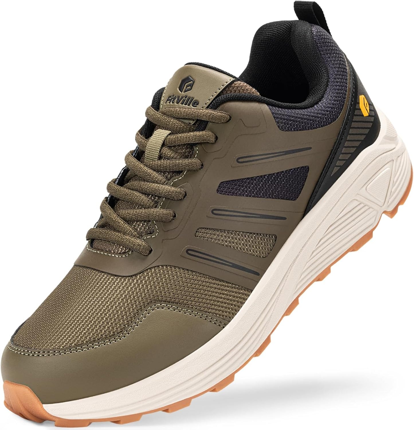 FitVille Extra Wide Sneakers for Men - Lightweight Running Shoes