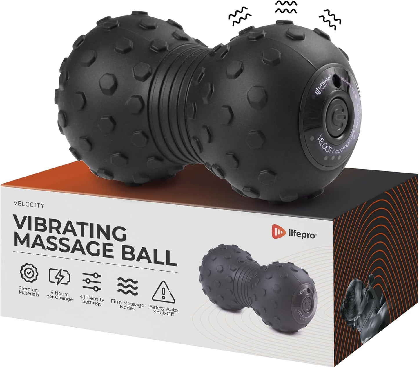 LifePro 4-Speed Vibrating Massage Ball for Recovery