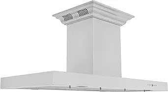 ZLINE 48 in. Island Mount Range Hood with Bluetooth Speakers