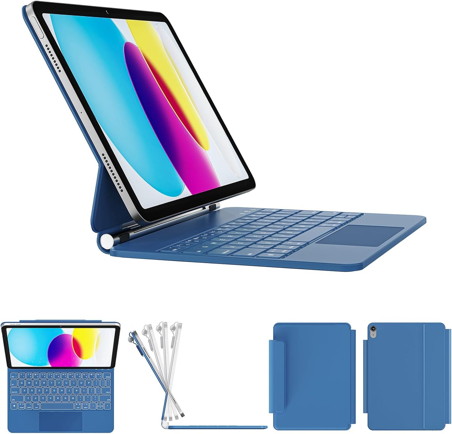 iPad 11th and 10th Gen Case with Keyboard and Backlit Keys