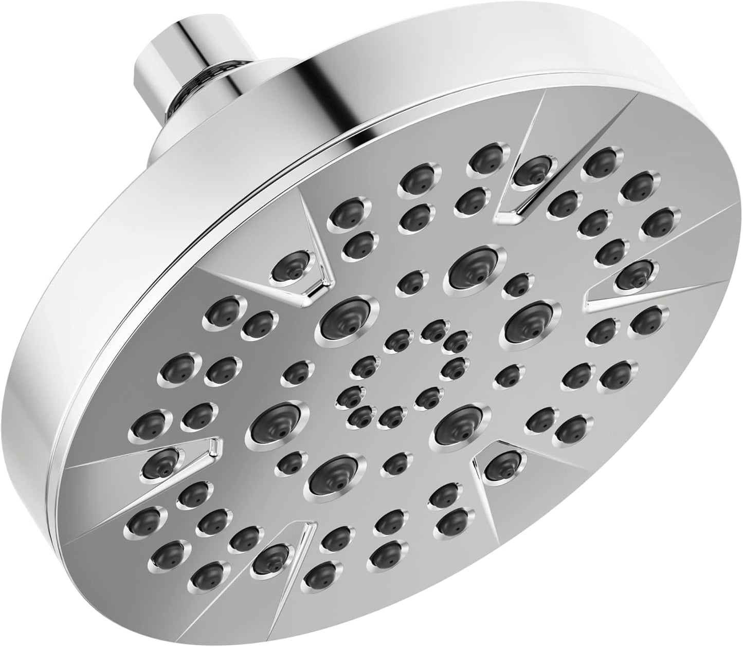 Delta 6-Setting Chrome Shower Head for High Pressure Spray