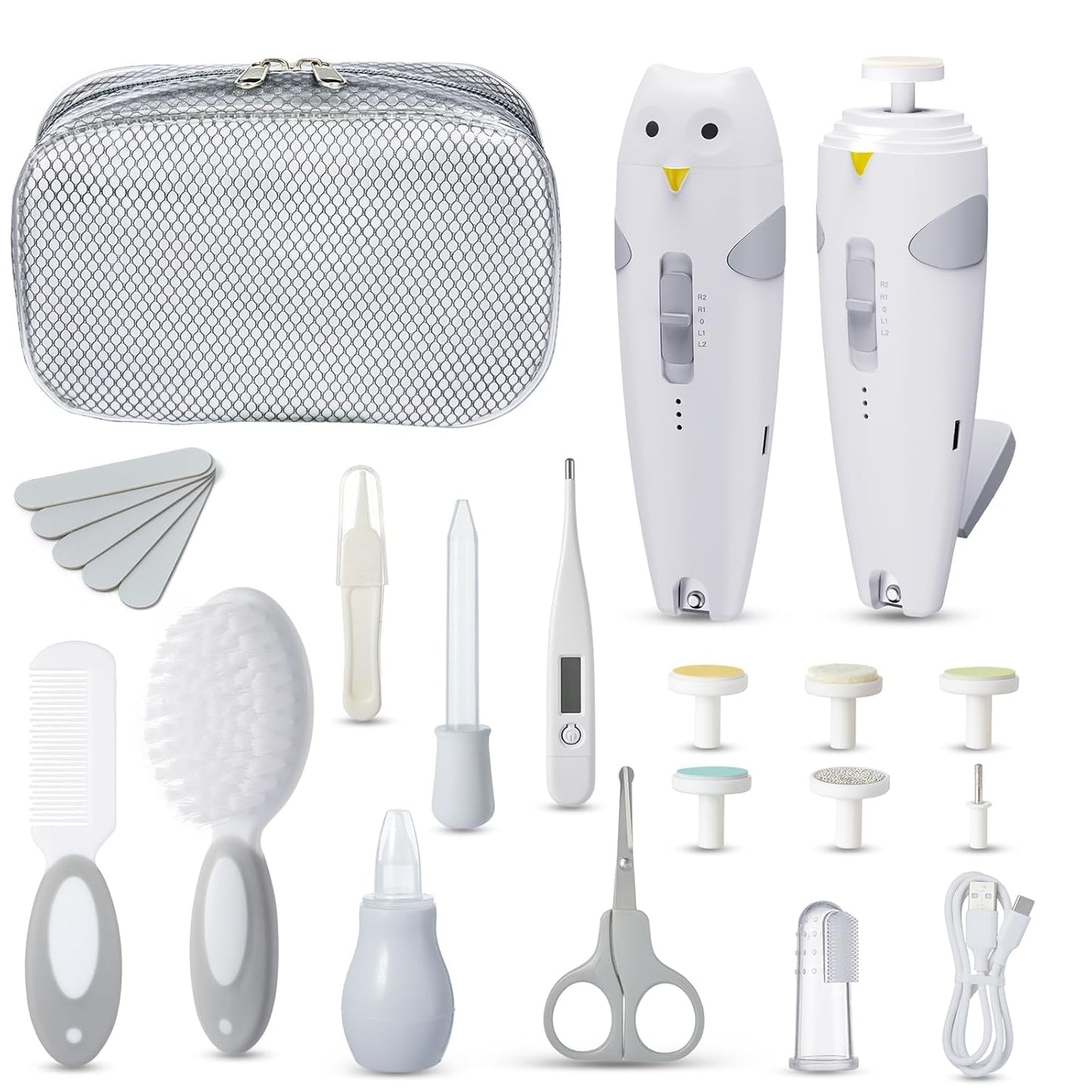 Lictin 26-in-1 Rechargeable Baby Nail Trimmer Set