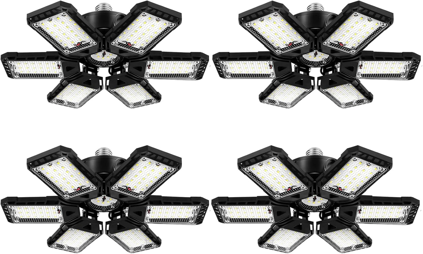 LED Garage Lights 4 Pack - Ultra Bright 18000 Lumens Shop Light