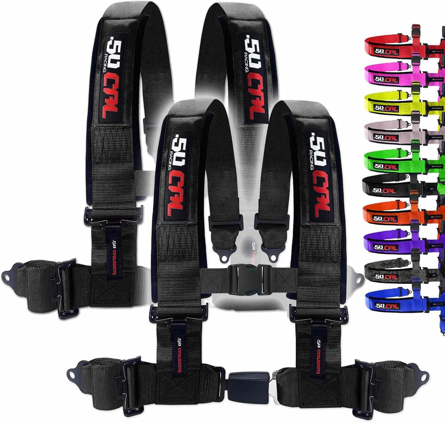 2pc Black 4 Point Harness for Bucket Seat - Ultimate Safety Gear