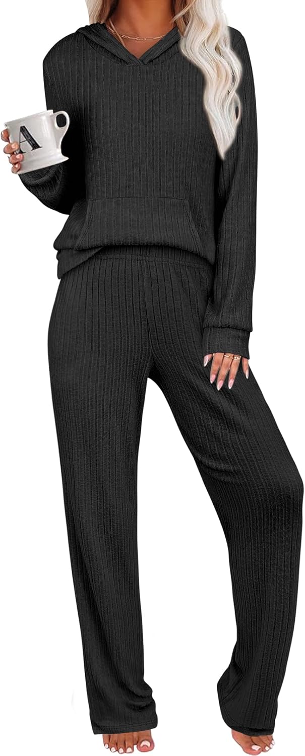 Comfortable Women's 2 Piece Lounge Pajama Sets for Fall Wear