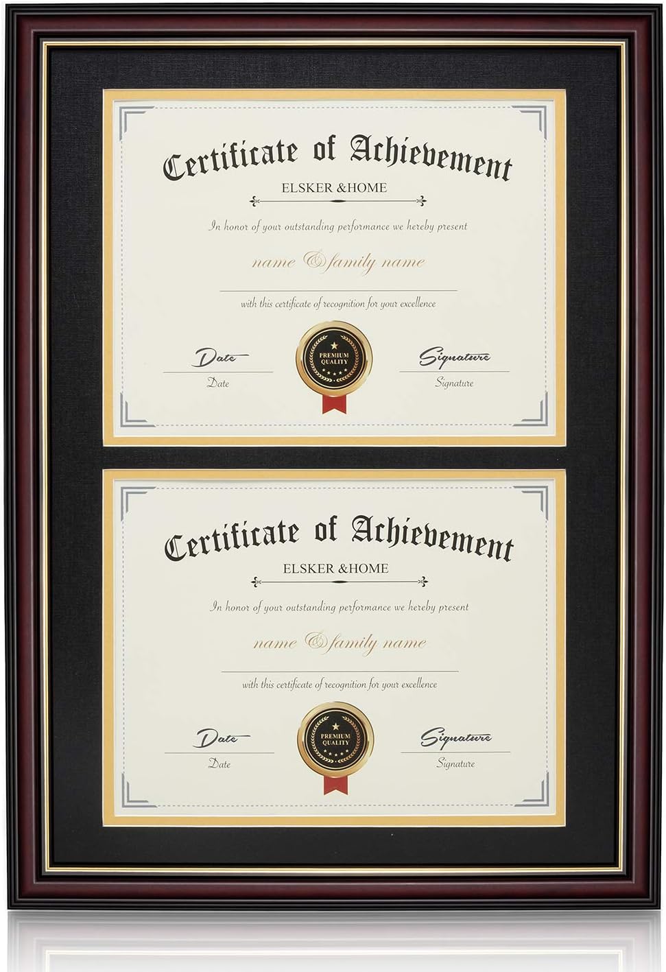 ELSKER&HOME Picture Frame for 2 x 8.5x11 Inch Documents