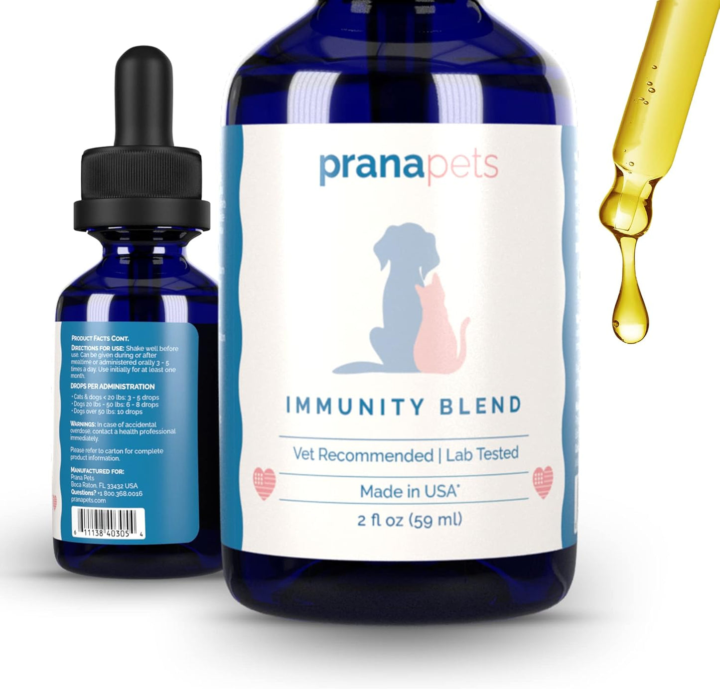 PranaPets Immunity Blend Supplement for Dogs & Cats - Boost Energy
