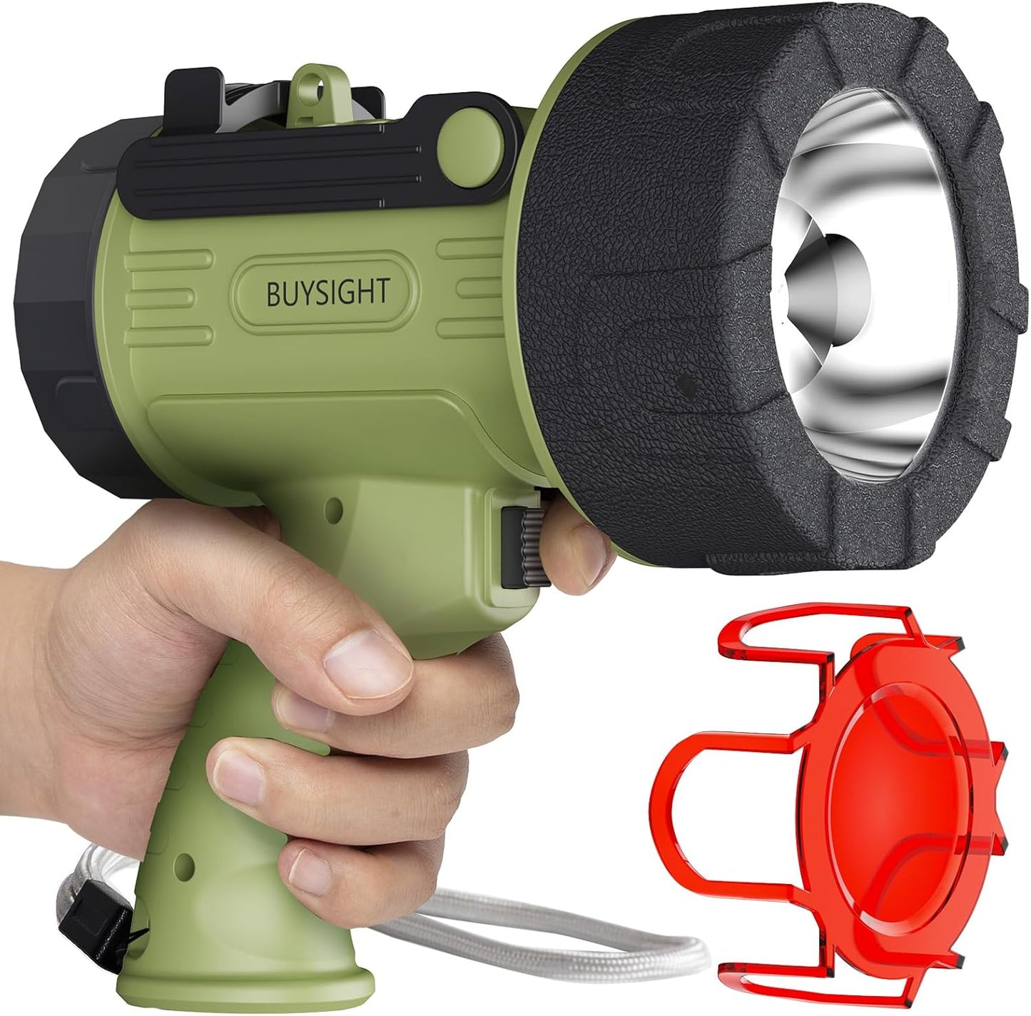 BUYSIGHT Rechargeable Spotlight Flashlight for Outdoor Adventures