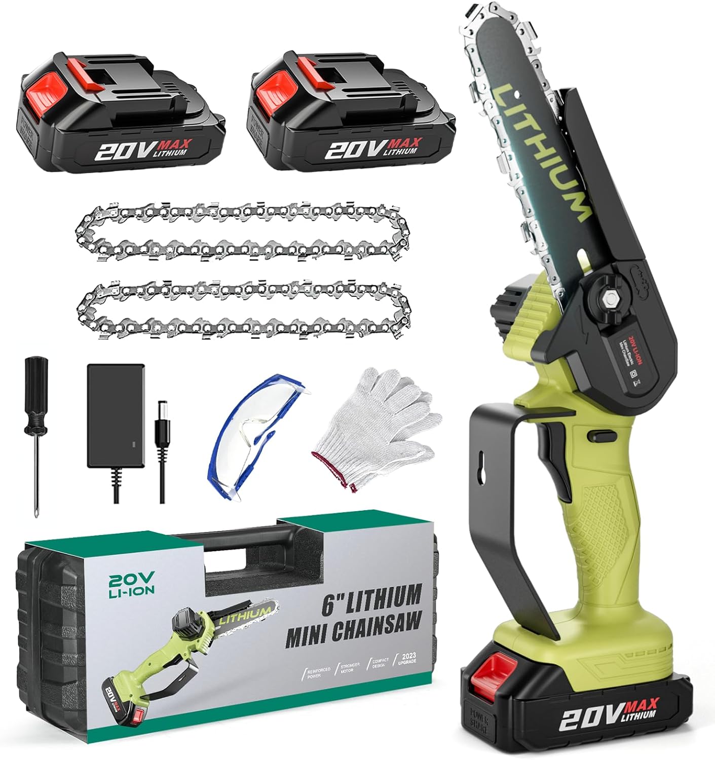 Mini Chainsaw Crodless 6-Inch Electric Chain Saw for Garden Use