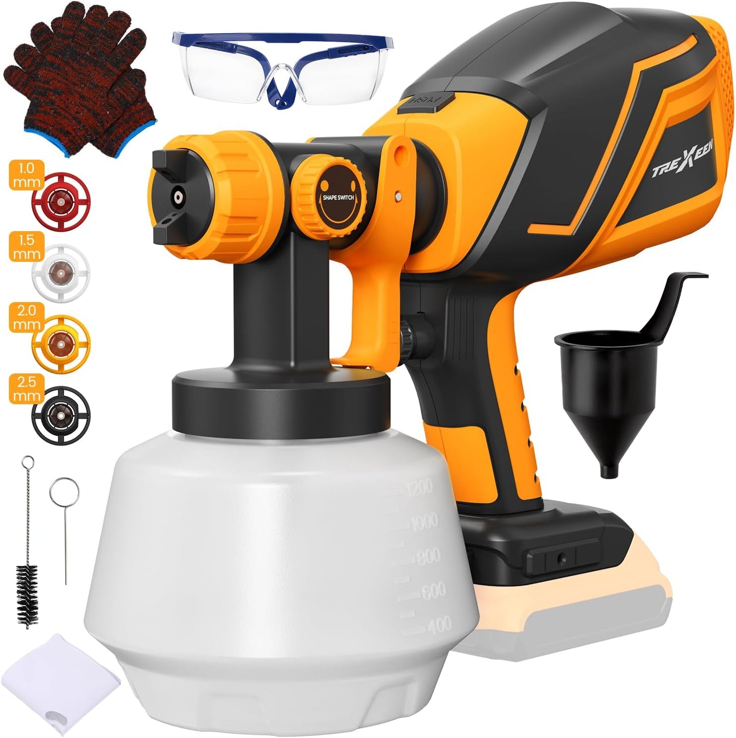 Cordless Paint Sprayer for Dw 20V MAX Battery - Easy to Use