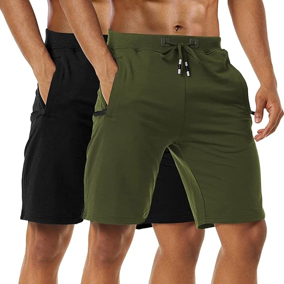 Boyzn Men's 2 Pack Athletic Shorts for Comfortable Workouts