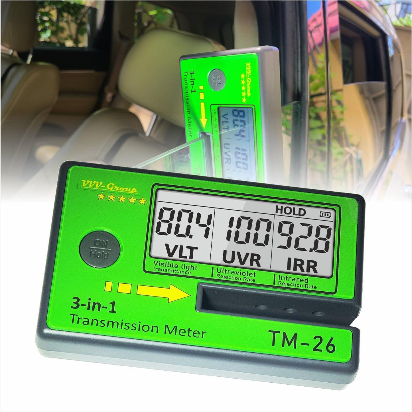 Digital Car Window Tint Meter TM-26 for Accurate Testing