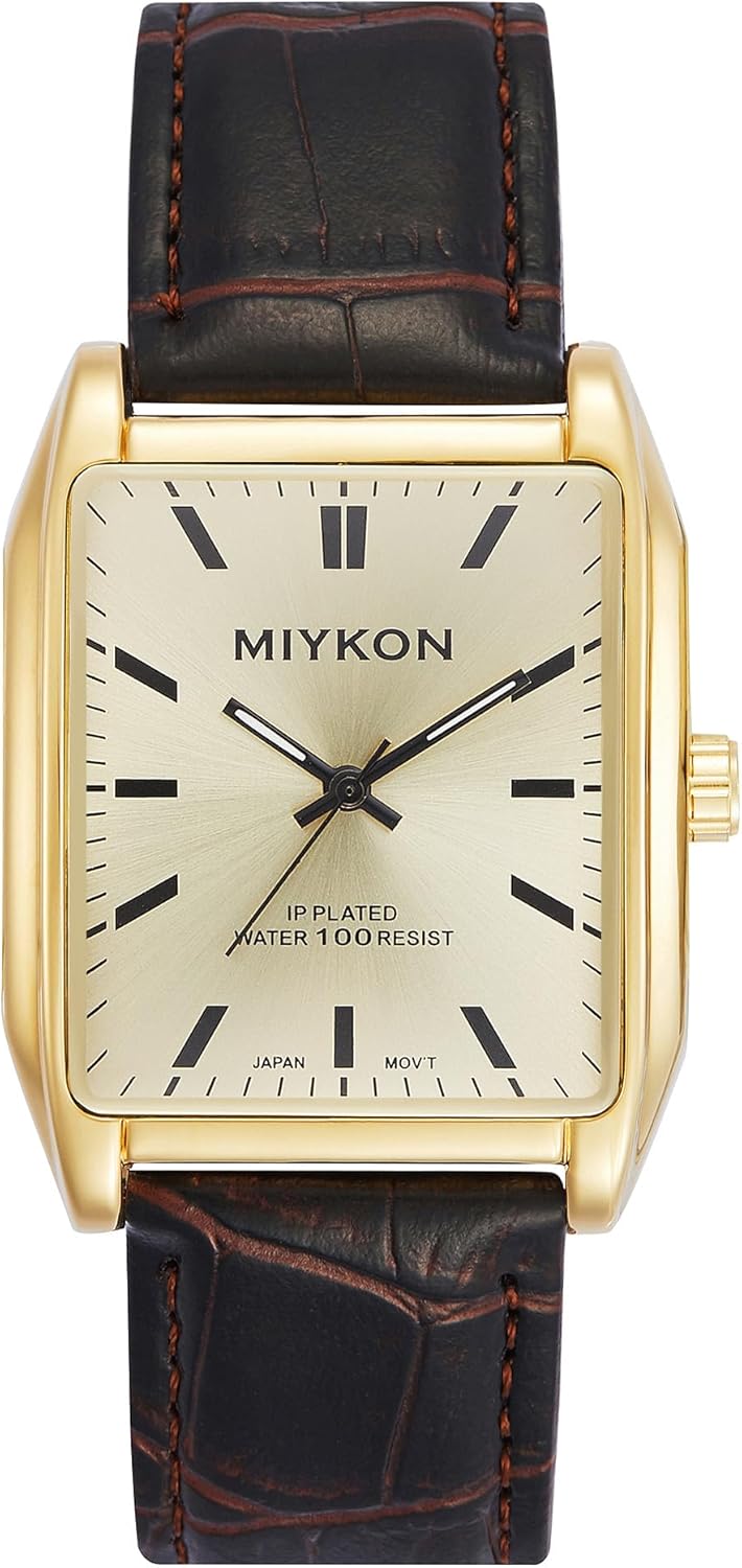Miykon Vintage Men's Classic Tank Square Analog Watch Review