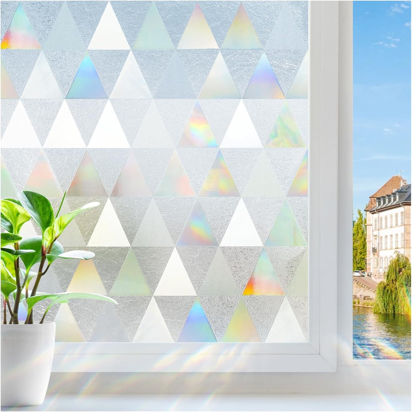 rabbitgoo Window Privacy Film for Decorative Glass Covering