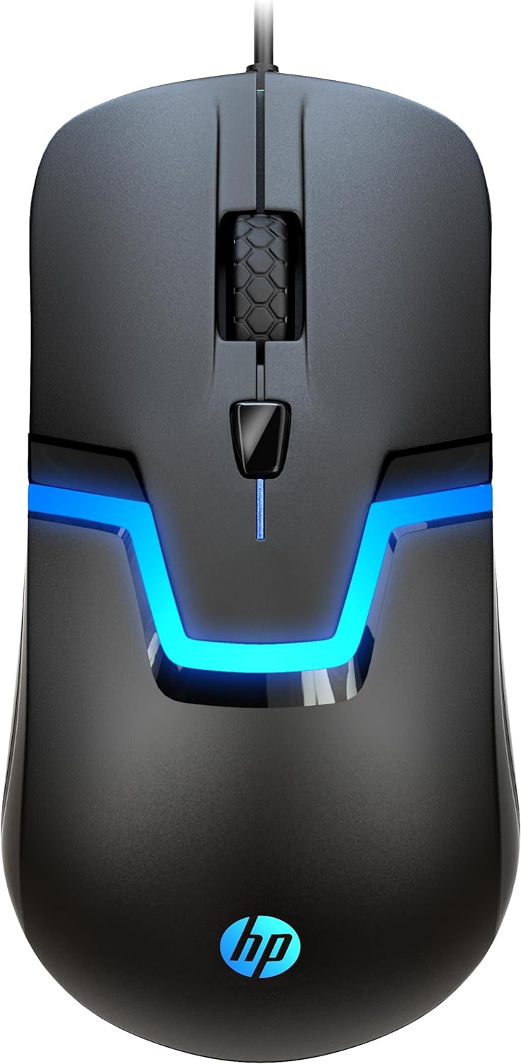 HP Wired RGB Gaming Mouse - Precision Optical Sensor