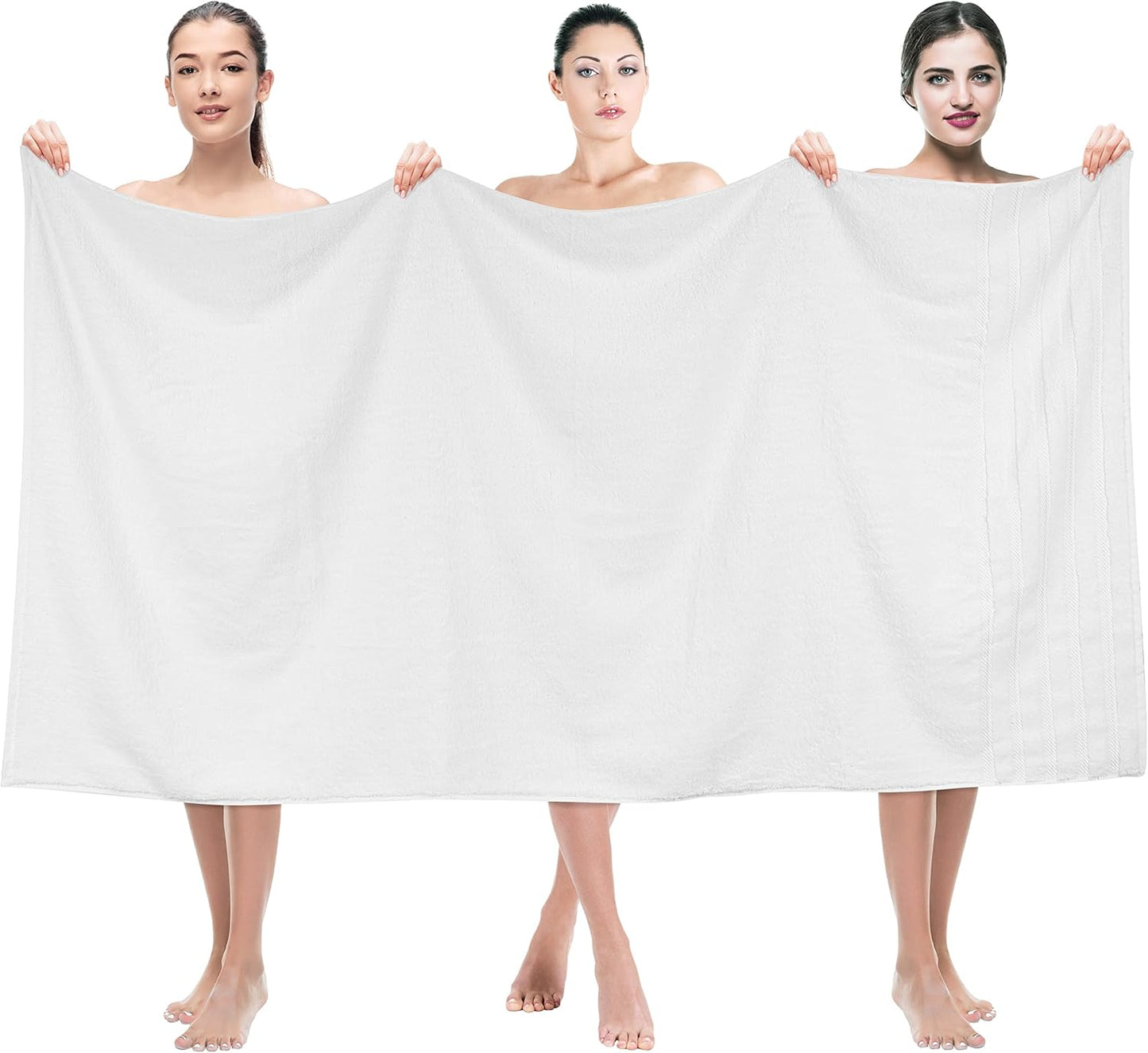 Oversized Luxury Bath Towels for Bathroom, Beach, and Pool